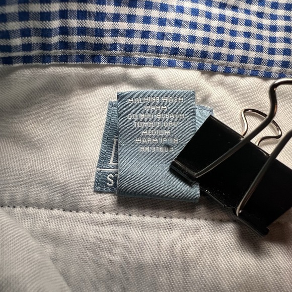 Jos A Bank Shorts Mens 40 Blue Check Gingham Pleated Stay Cool Golf Club Casual - Picture 9 of 9